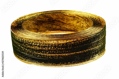 Golden Abstract Roll Illust...