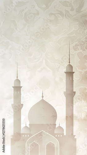 Serene Mosque Illustration