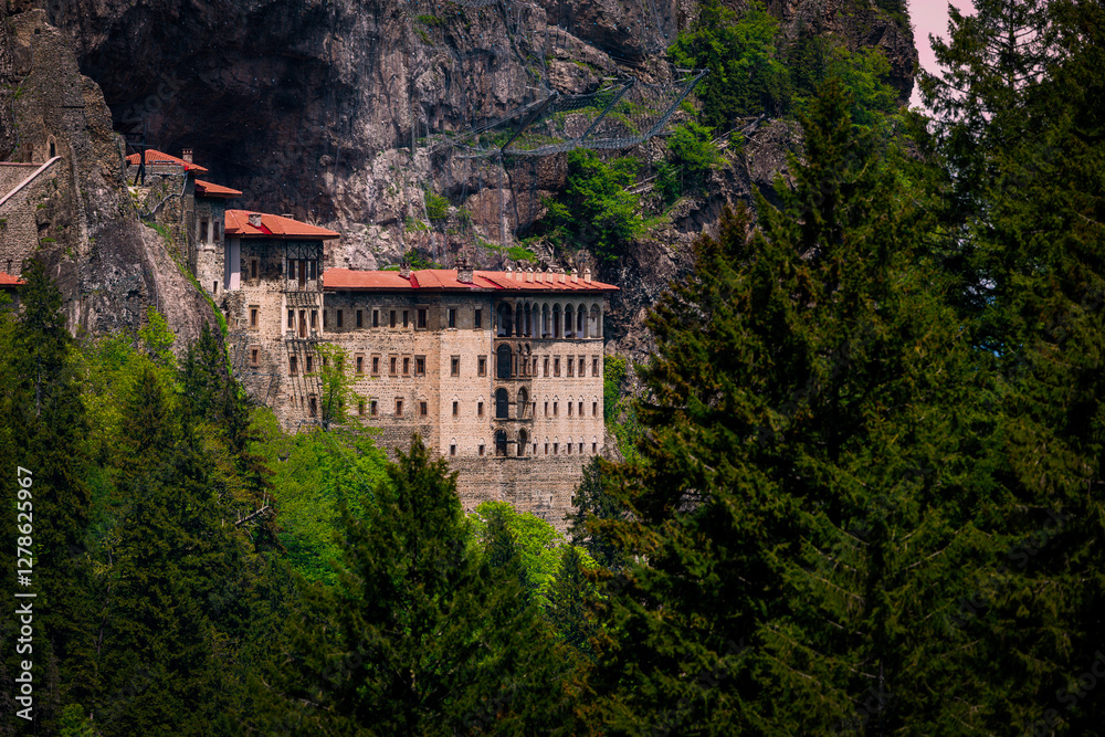 Sumela Monastery (Turkish: Sümela Manastırı) is a Greek Orthodox monastery, in the Maçka district of Trabzon Province in modern Turkey.
