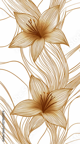Golden Lily Illustration: E...