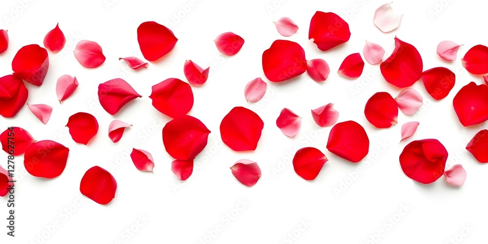 Petals of Passion: Scattered red rose petals, a romantic and vibrant display of love, beauty, and the delicate essence of nature's artistry. Petals of Passion: Scattered red rose petals, a romantic and vibrant display of love, beauty, and the delicate essence of nature's artistry.