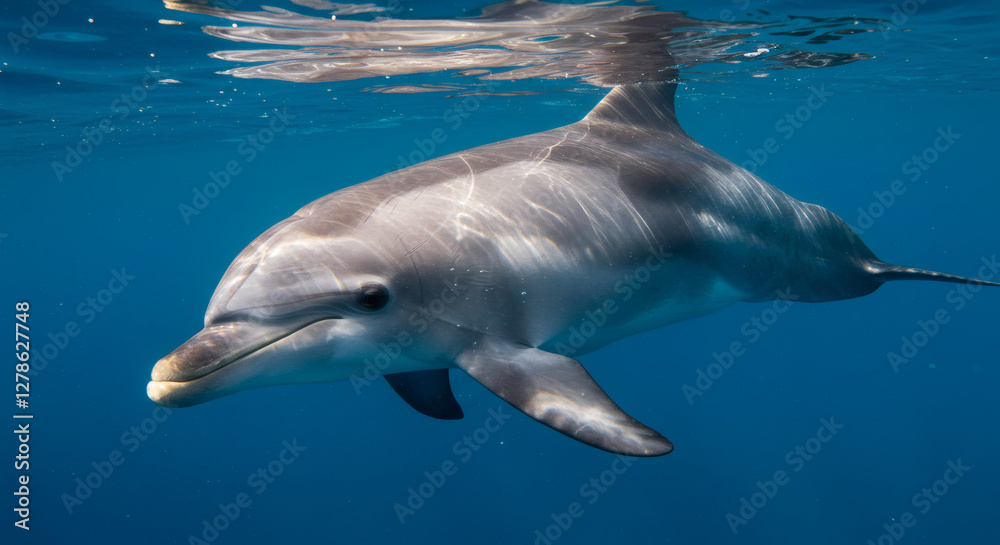 Naklejka premium dolphin in the sea