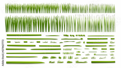 Green Grass Blades Illustra...