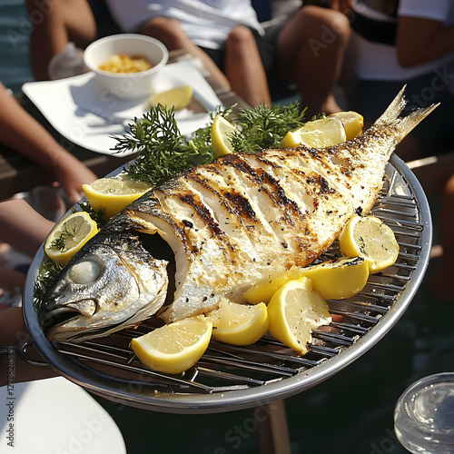 Grilled Fish with Lemon Rea...