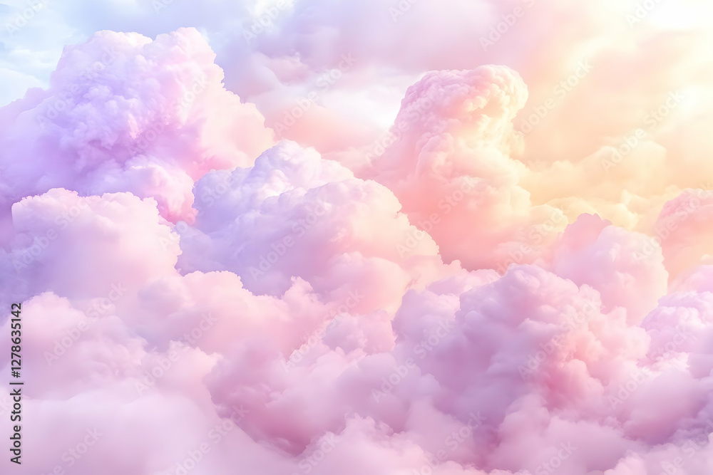 Pastel Cloudscape Abstract Background Pastel Cloudscape Abstract Background