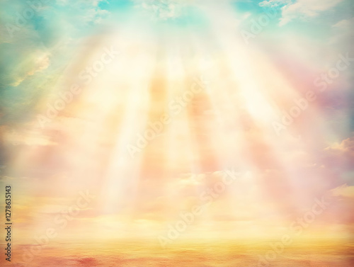 Heavenly Rays Abstract Back...