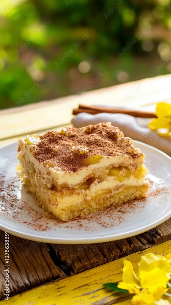 Scrumptious Tiramisu Slice: A Perfect Dessert for a Cozy Day Scrumptious Tiramisu Slice: A Perfect Dessert for a Cozy Day