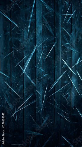 Dark Teal Wood Abstract Bac...