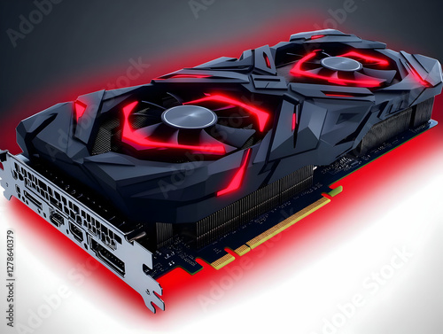Gaming Graphics Card 3D Render