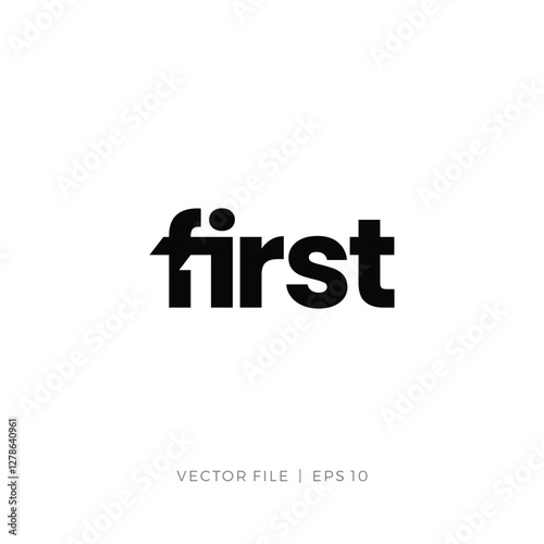 FIRST wordmark logo with the number 1 in the negative space