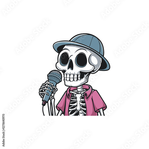 Vector cute simple skeleton