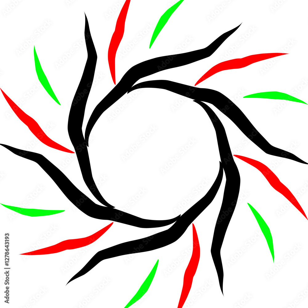 Fototapeta premium vector illustration of an abstract flower