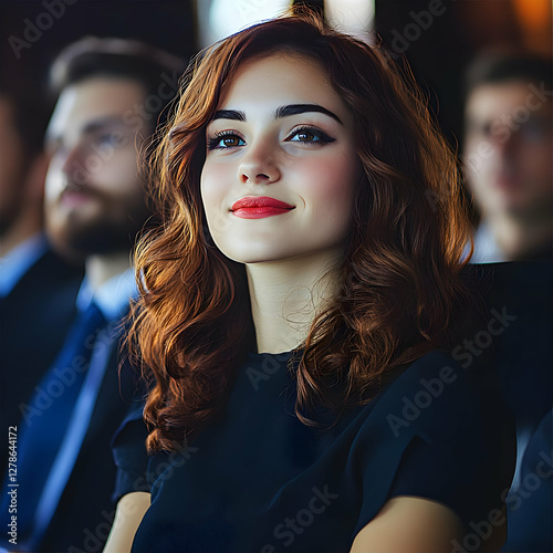 Elegant Woman Portrait Illu...