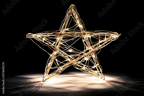 Illuminated Wire Star Illus...
