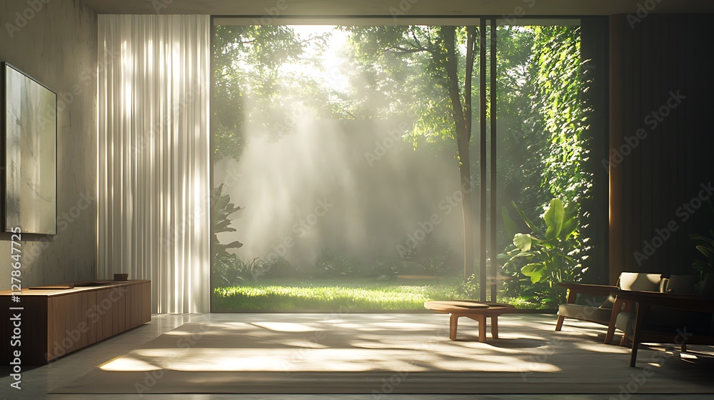 Fototapeta premium Minimalist Space With Stunning View