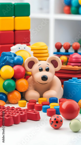 Colorful Toy Blocks and Mou...