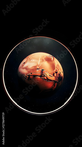 Fiery Planet 3D Render