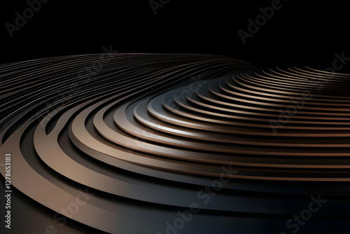 Abstract 3D Background: Dar...