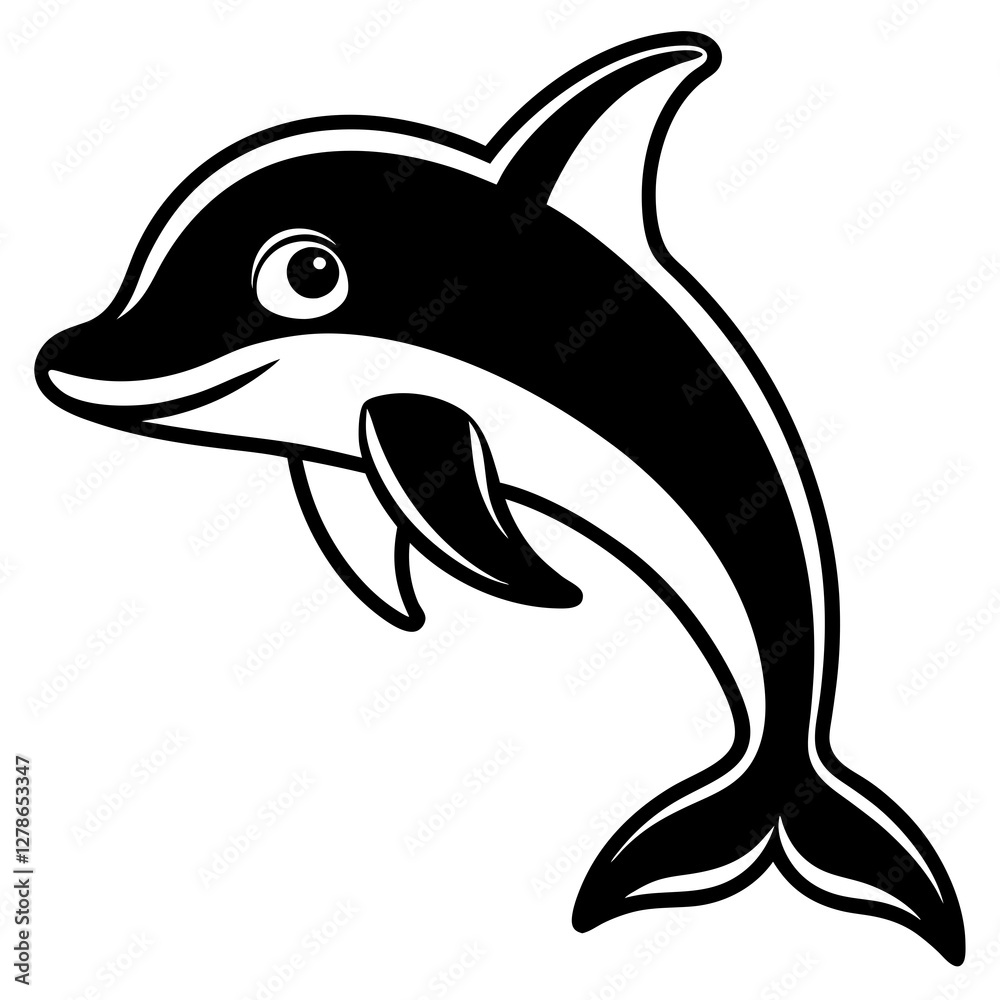 Fototapeta premium dolphin vector illustration