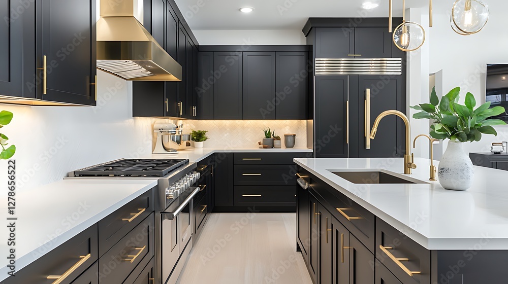 Modern Kitchen With Matte Elegance Modern Kitchen With Matte Elegance