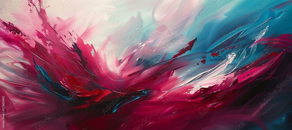 A Colorful Abstract Background with Random Red, Green, and Blue Brush Strokes for Creative Designs A Colorful Abstract Background with Random Red, Green, and Blue Brush Strokes for Creative Designs