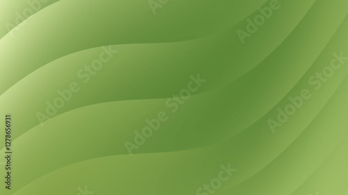 Abstract Green Wavy Background for Design Projects, A smooth, muted green background featuring subtly wavy lines.