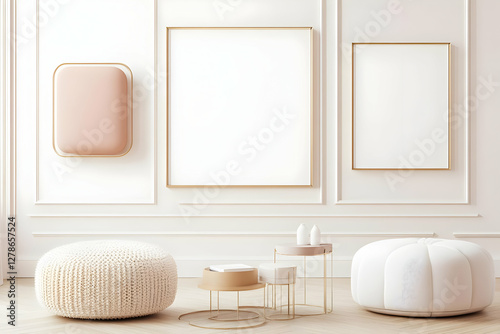 Elegant Minimalist 3D Room ...