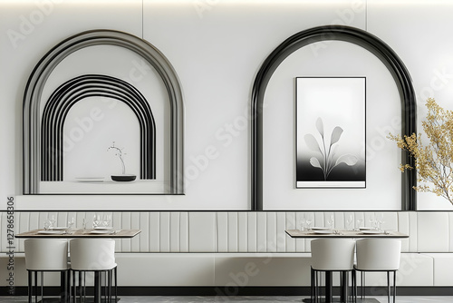 Modern Restaurant 3D Illust...