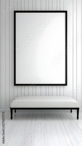 Modern White Room 3D Illust...