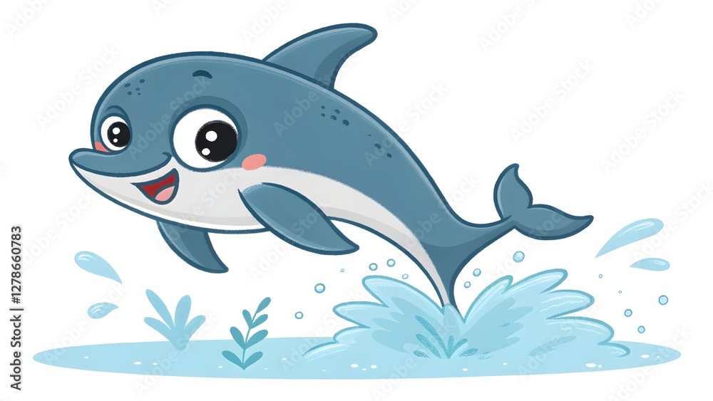 Smiling dolphin jumping out of the water cute Smiling dolphin jumping out of the water cute