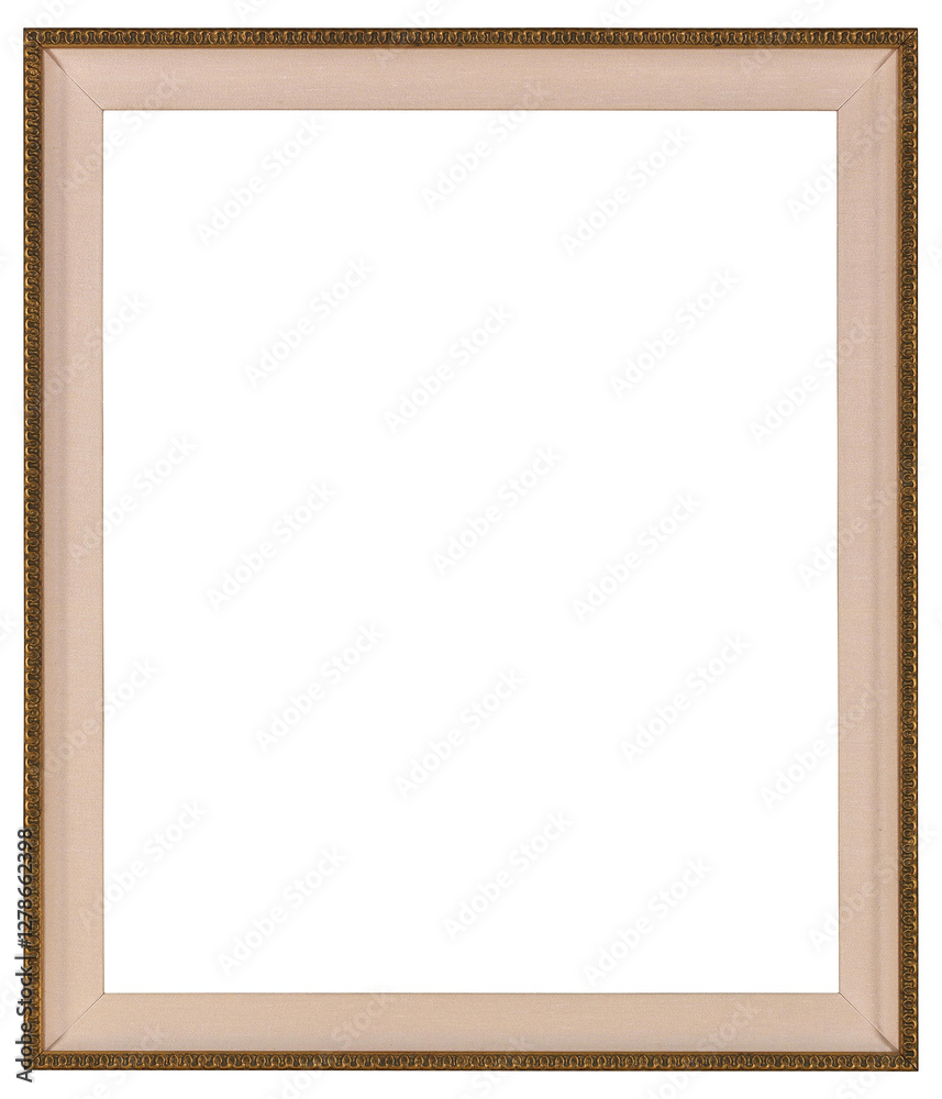 Obraz premium Wooden picture frame in PNG format on a transparent background. 