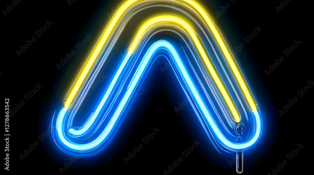 Abstract 3D Neon Lines Background Abstract 3D Neon Lines Background
