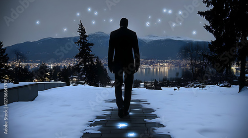 Night Walk Illustration: Ma...