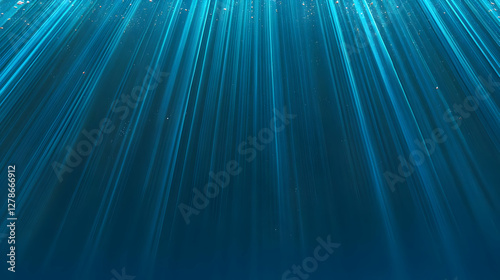 Teal Abstract Background Rays