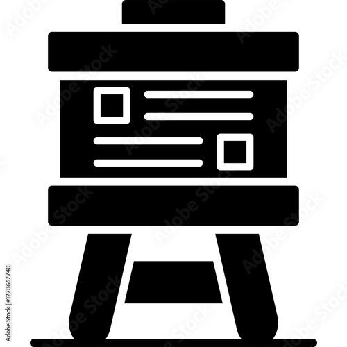 Presentation Board Icon Vector Element