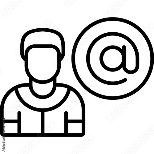 Mentions Icon Vector Element