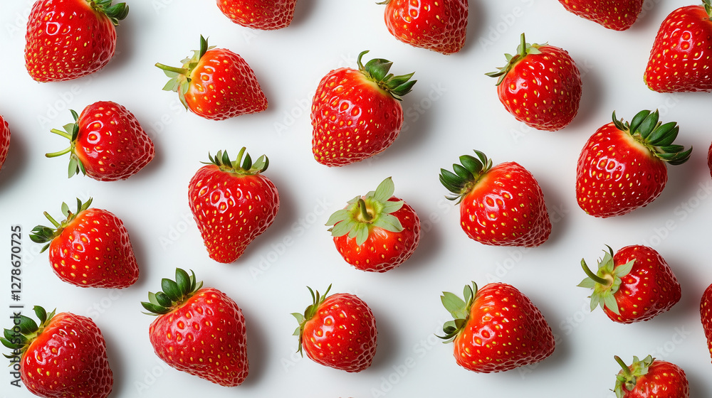 Live-action multiple strawberry images Live-action multiple strawberry images