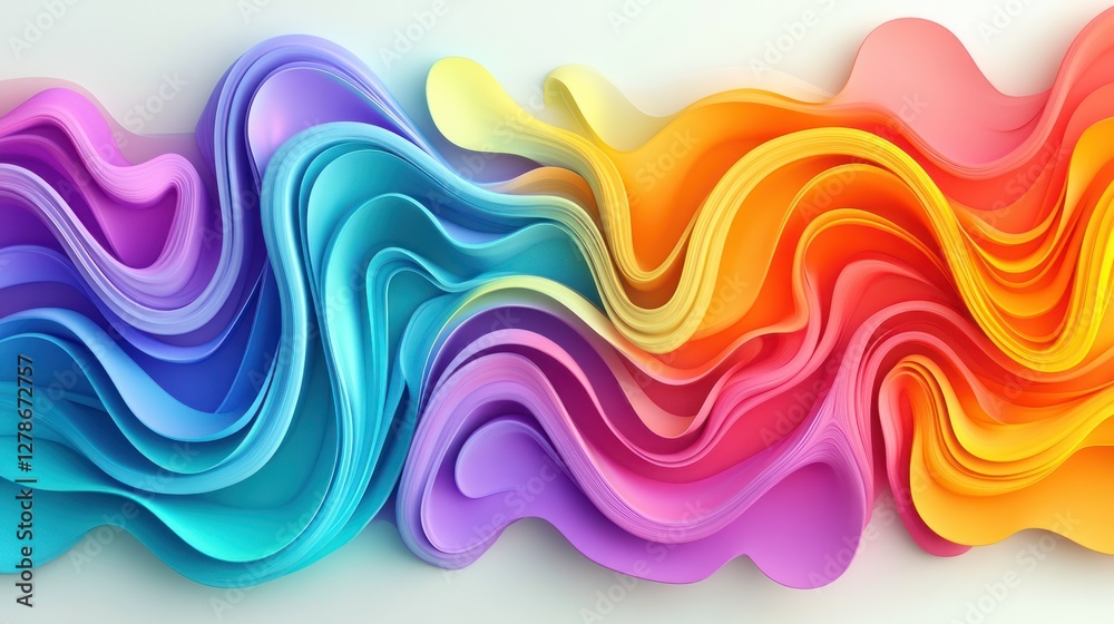 Obraz premium Colorful Abstract Background with Vibrant Paint Textures