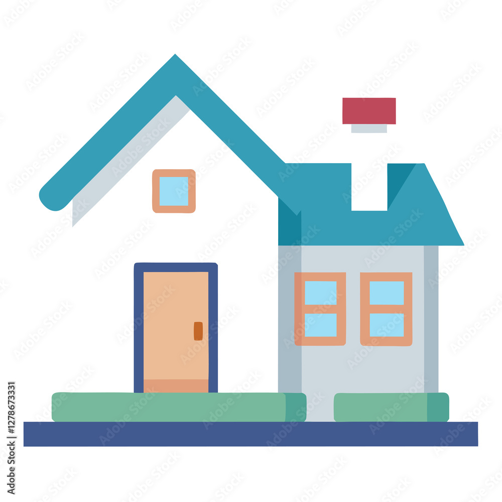 House with for sale sign represents real estate investment opportunity House with for sale sign represents real estate investment opportunity