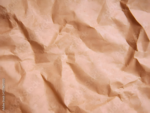 Crinkled Paper Texture Back...