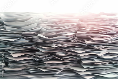 Huge Stack of Papers Abstra...