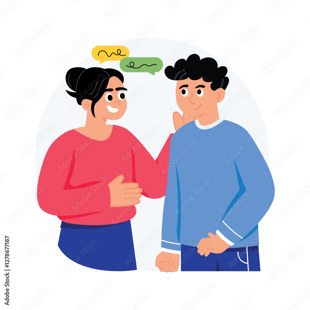 Obraz premium Support Concepts Style illustrations. EPS 10 File stock illustration