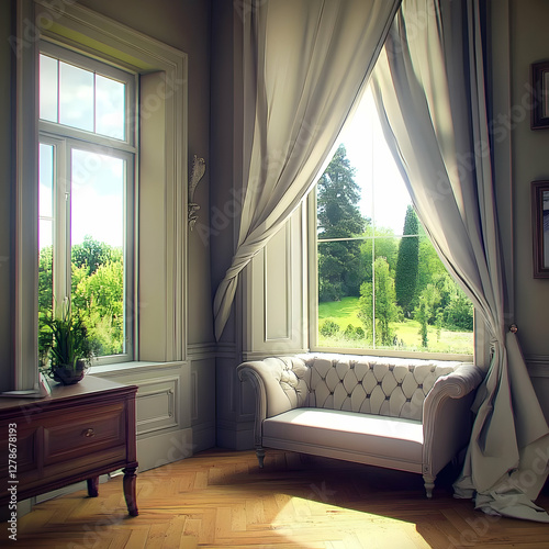 Serene Room 3D Illustration...
