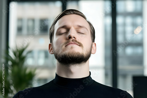 Serene Man Portrait Photo