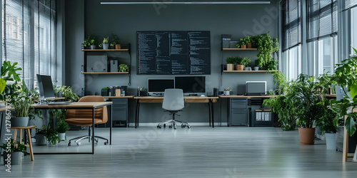 Modern Office Interior Illu...