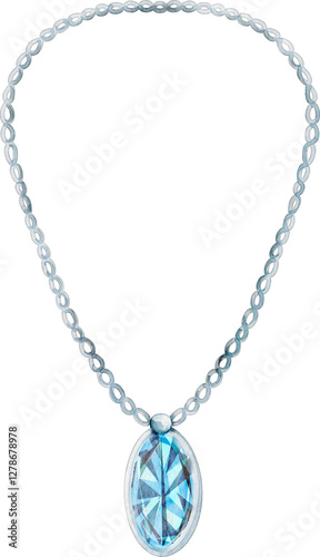 Wallpaper Mural watercolor necklace Torontodigital.ca