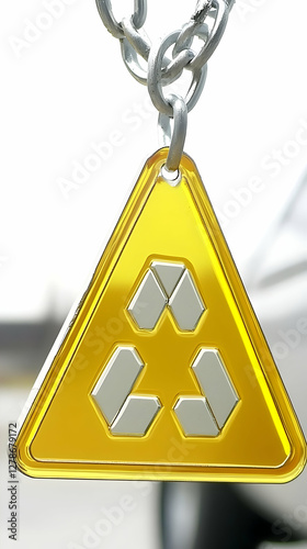 3D Render Recycling Symbol ...