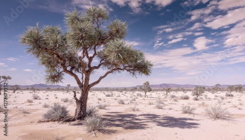 Remote desert tree surviving in the Simpson landscape