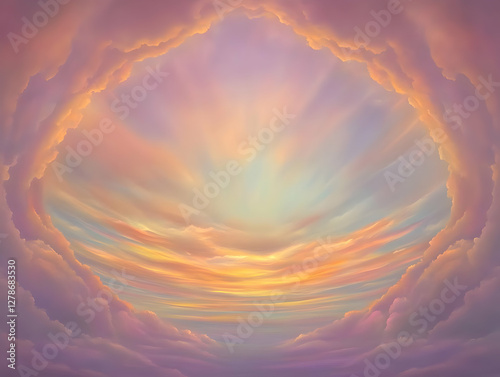 Sunset Cloudscape Illustration