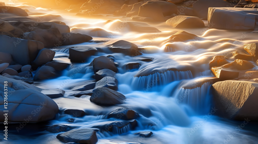 Fototapeta premium Cascading Liquid Light